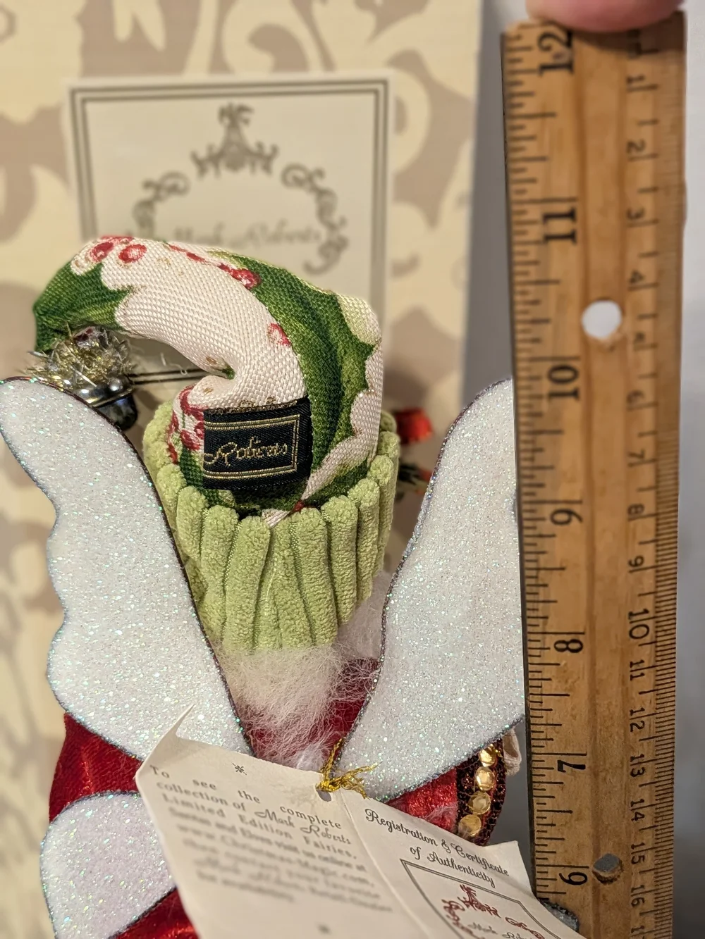 Mark Roberts Red & Green Holiday Elf Figurine - Decorative Home Holiday Accent